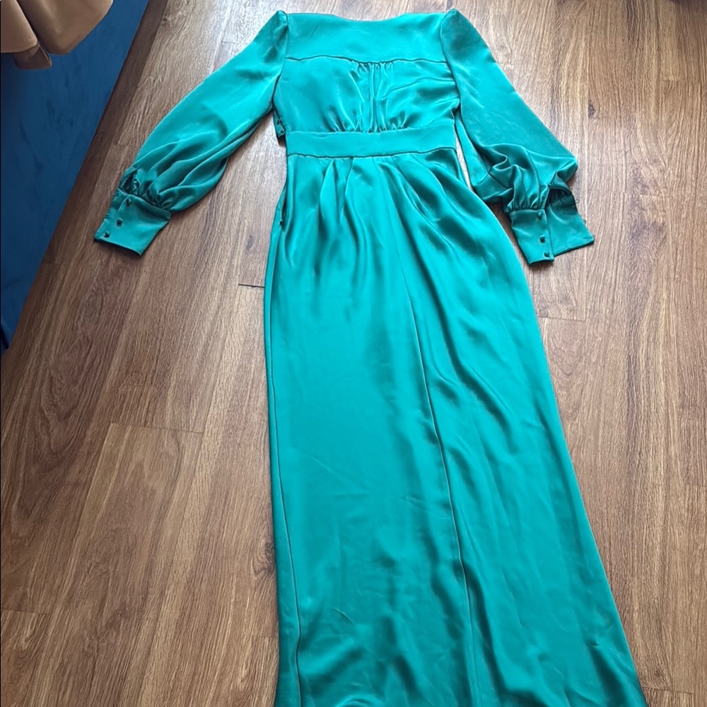 Ramy Brook Teal Long Sleeve Dress